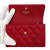 Chanel Boy Matelassè Caviar Leather Folding Wallet Cherry Red