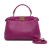 Fendi B Fendi Pink Hot Pink Calf Leather Mini Iconic Peekaboo Satchel Italy