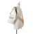 Saint Laurent AB Saint Laurent Brown Light Beige Canvas Fabric Rive Gauche Bucket Bag Italy