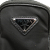 Prada AB Prada Black Nylon Fabric Re Pouch Key Chain Italy