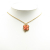 Chanel B Chanel Gold with Pink Gold Plated Metal And Resin Clover Pendant Necklace France