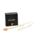 Chanel B Chanel Gold with Pink Gold Plated Metal And Resin Clover Pendant Necklace France