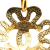 Chanel B Chanel Gold Gold Plated Metal CC Flower Pendant Necklace France