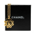 Chanel B Chanel Gold Gold Plated Metal CC Flower Pendant Necklace France