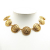 Chanel AB Chanel Gold Gold Plated Metal CC Medallion Link Collar Necklace France