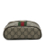 Gucci B Gucci Brown Beige Coated Canvas Fabric GG Supreme Ophidia Convertible Belt Bag Italy