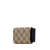 Gucci B Gucci Brown Coated Canvas Fabric GG Supreme Compact Wallet Italy