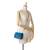 Chanel B Chanel Blue Lambskin Leather Leather Mini Square Classic Lambskin Pearl Crush Single Flap Italy