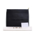 Christian Dior AB Dior Black Calf Leather Embossed skin Logo Zip Clutch Italy