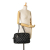 Chanel B Chanel Black Nylon Fabric Tweed on Stitch Bubble Shoulder Bag Italy