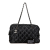 Chanel B Chanel Black Nylon Fabric Tweed on Stitch Bubble Shoulder Bag Italy