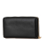 Saint Laurent B Yves Saint Laurent Black Calf Leather Belle De Jour Zip Around Wallet Italy