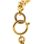 Chanel B Chanel Gold Gold Plated Metal CC Pendant Necklace France