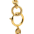 Chanel AB Chanel Gold Gold Plated Metal CC Pendant Necklace France