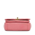 Chanel AB Chanel Pink Lambskin Leather Leather Small Chevron Lambskin Reversed Round Flap Italy