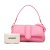 Jacquemus B Jacquemus Pink Lambskin Leather Leather Lambskin Le Bambimou Satchel Italy