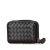 Bottega Veneta B Bottega Veneta Black Calf Leather Intrecciato Coin Pouch Italy