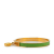 Hermès B Hermès Green Lime with Gold Calf Leather Kelly Cadena Lock Bangle Bracelet France