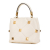 Valentino AB Valentino White Ivory Calf Leather Small Roman Stud Satchel Italy