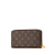 Louis Vuitton AB Louis Vuitton Brown Monogram Canvas Canvas Monogram Zippy Long Wallet France