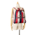 Gucci AB Gucci Red Canvas Fabric Sylvie Stripe Logo Drawstring Backpack Italy