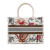 Christian Dior AB Dior White Canvas Fabric Medium Toile de Jouy Tropicalia Book Tote Italy