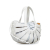 Bottega Veneta AB Bottega Veneta White Calf Leather The Shell Satchel Italy