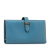 Hermès AB Hermès Blue Calf Leather Epsom Bearn Wallet France