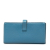 Hermès AB Hermès Blue Calf Leather Epsom Bearn Wallet France