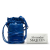 Alexander McQueen AB Alexander McQueen Blue Calf Leather Small The Curve Bucket Bag Italy