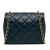 Chanel AB Chanel Blue Navy Lambskin Leather Leather Mini Lambskin CC Crystal Full flap France