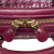 Salvatore Ferragamo AB Ferragamo Red Calf Leather Mini Sequin Fiamma Satchel Italy