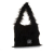 Stella McCartney B Stella McCartney Black Polyester Fabric x Ed Curtis Faux Fur Shoulder Bag Italy