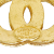 Chanel AB Chanel Gold Gold Plated Metal Triple CC Brooch France