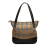 Burberry B Burberry Brown Beige Canvas Fabric Haymarket Check Handbag United Kingdom