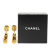 Chanel AB Chanel Gold Gold Plated Metal CC Drop Clip On Earrings France