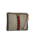 Gucci AB Gucci Brown Beige Coated Canvas Fabric X Balenciaga BB Supreme Ophidia Web Clutch Italy