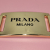 Prada AB Prada Pink Calf Leather Glace Etiquette Crossbody Italy