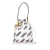 Fendi AB Fendi White with Multi Calf Leather Fendi X Fila Mania Mini Mon Tresor Bucket Bag Italy