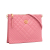 Versace B Versace Pink Calf Leather Quilted Medusa Crossbody Italy