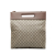 Gucci B Gucci Brown Beige Coated Canvas Fabric GG Supreme Neo Vintage Soft Tote Italy