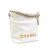 Chanel AB Chanel White Calf Leather Mini Shiny skin 22 Hobo Italy