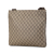 Gucci B Gucci Brown Beige Coated Canvas Fabric GG Supreme Crossbody Italy