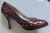 Dolce&Gabbana Peptoes burgundy patent leather pumps 39.5