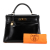 Hermès B Hermès Black Calf Leather Box Kelly Retourne 32 France