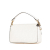 Fendi AB Fendi White Coated Canvas Fabric Zucca Graphic Print Bikini Girls Baguette Satchel Italy