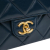 Chanel AB Chanel Blue Navy Lambskin Leather Leather Mini Square CC Quilted Lambskin Flap France