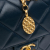 Chanel AB Chanel Blue Navy Lambskin Leather Leather Mini Square CC Quilted Lambskin Flap France