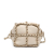 Chanel B Chanel White Ivory Lambskin Leather Leather Lambskin CC Chain Frame Drawstring Bucket Bag Italy