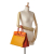 Hermès AB Hermès Yellow Calf Leather Clemence Arlequin Birkin Retourne 35 France